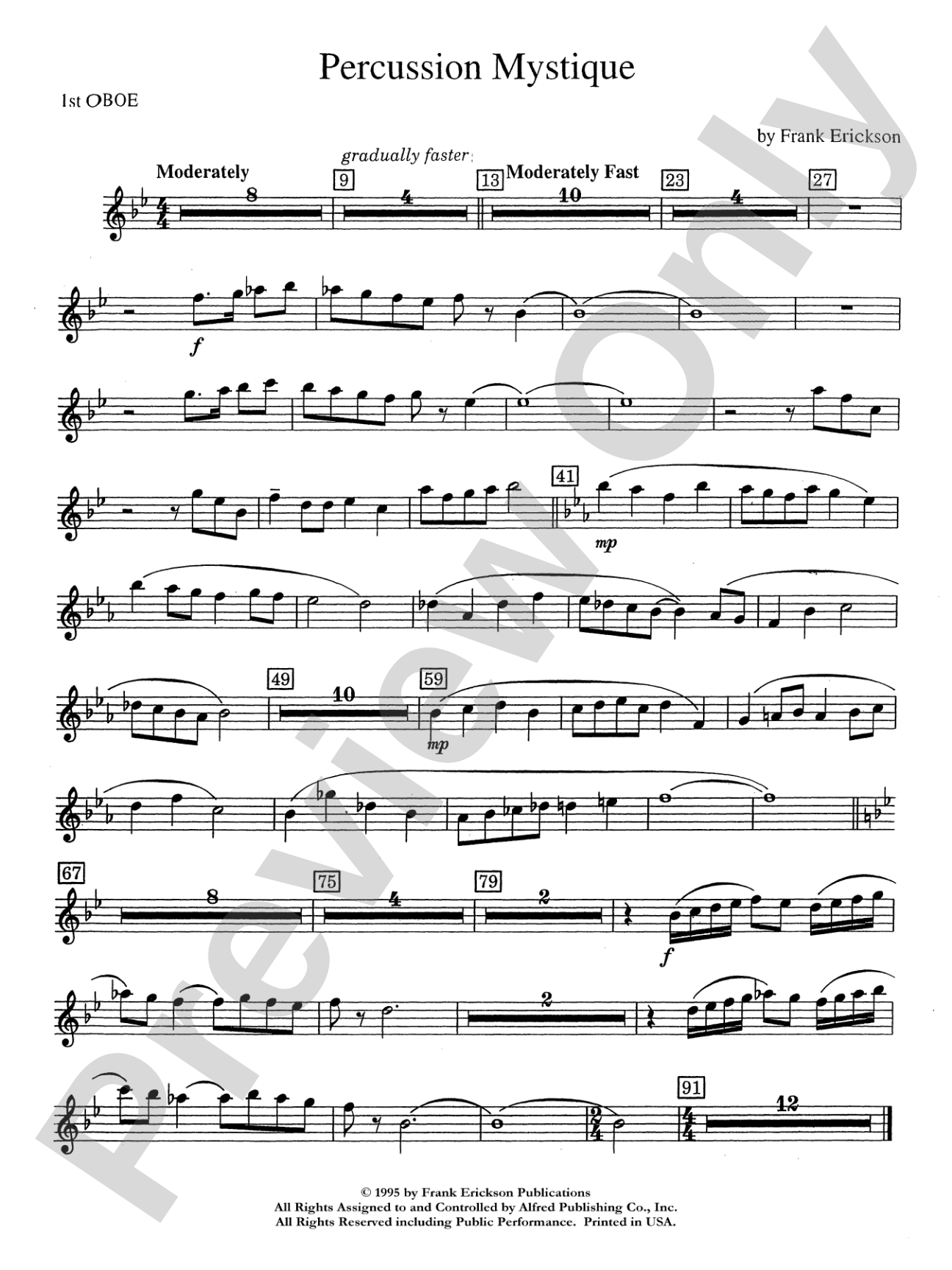 Percussion Mystique: Oboe
