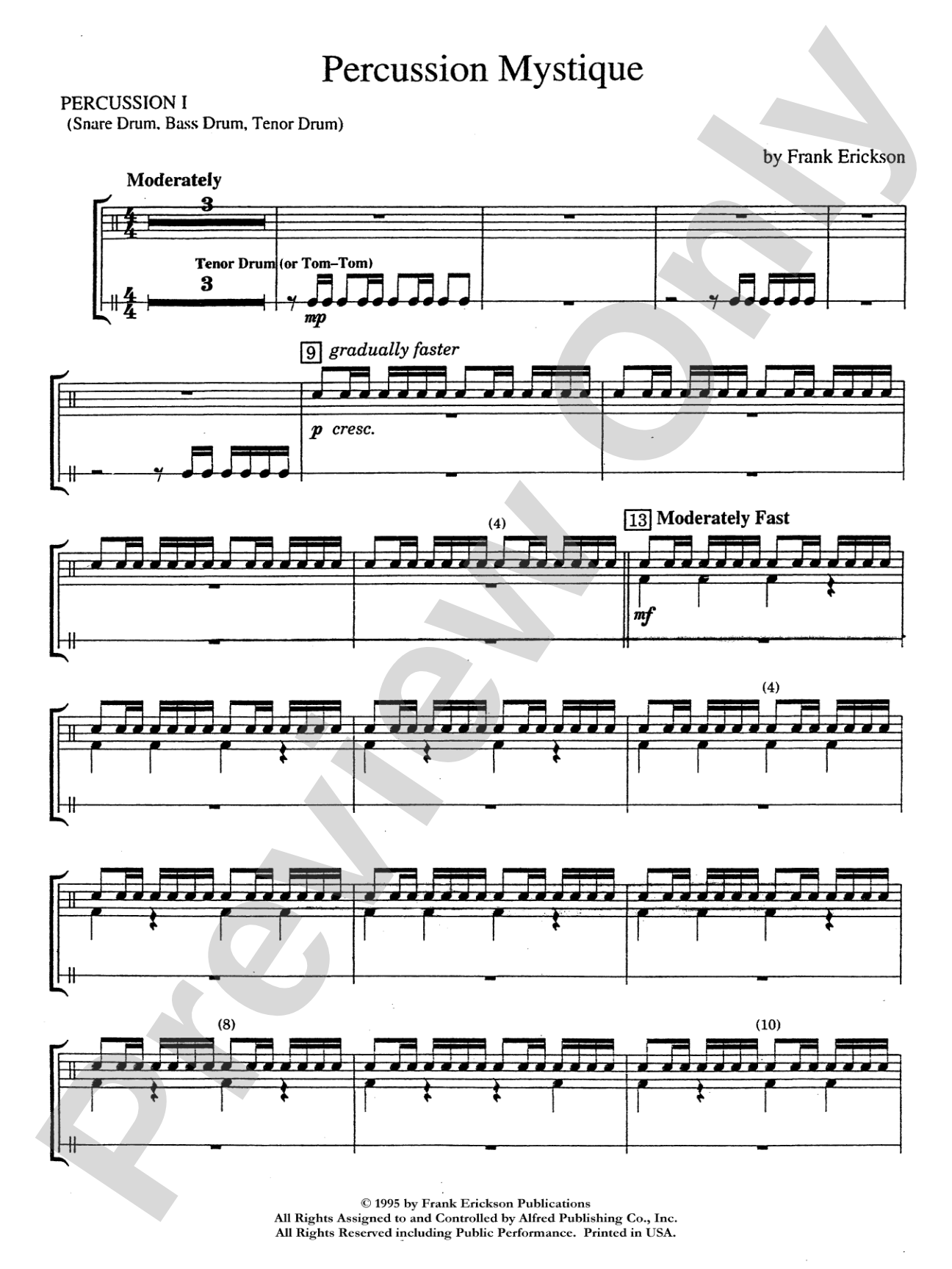 Percussion Mystique: 1st Percussion