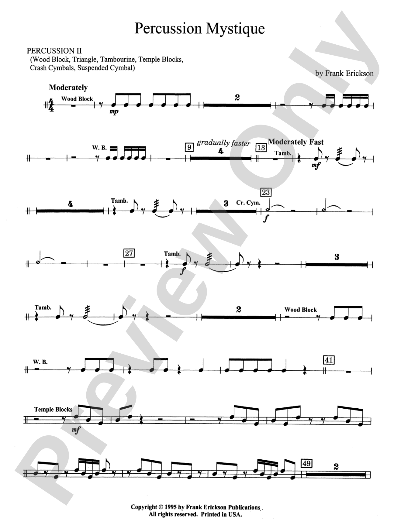 Percussion Mystique: 2nd Percussion