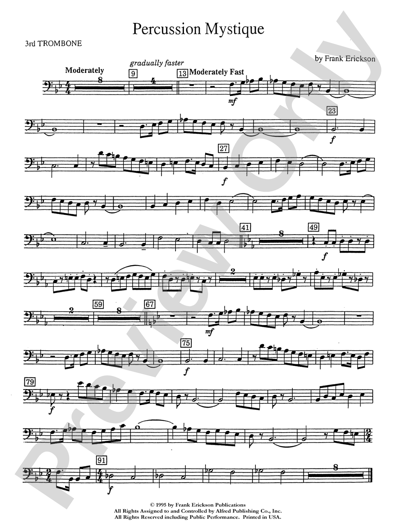 Percussion Mystique: 3rd Trombone