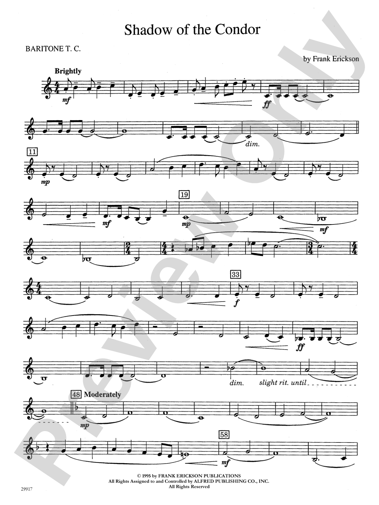Shadow of the Condor: Baritone T.C.