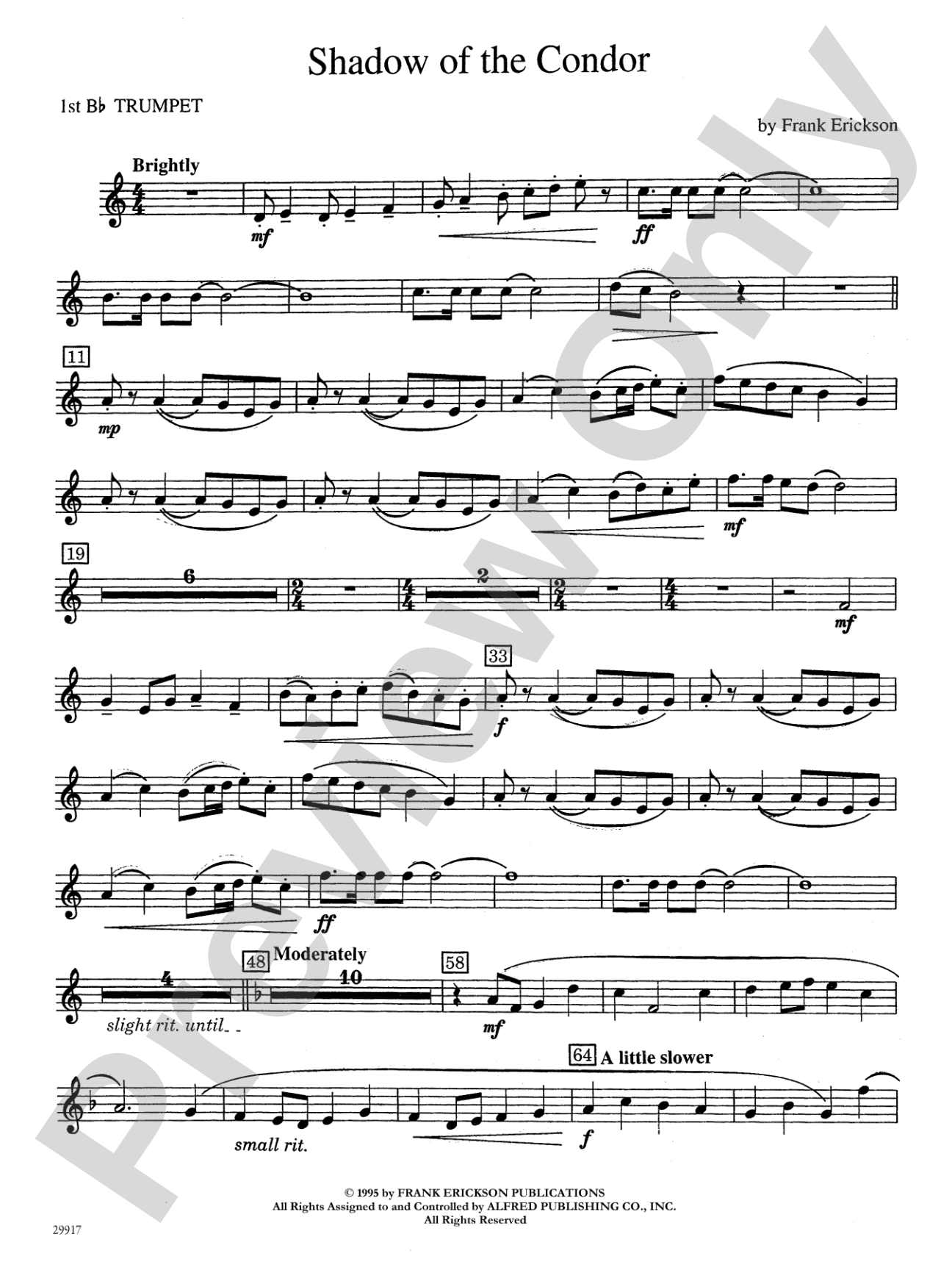 Shadow of the Condor: 1st B-flat Trumpet