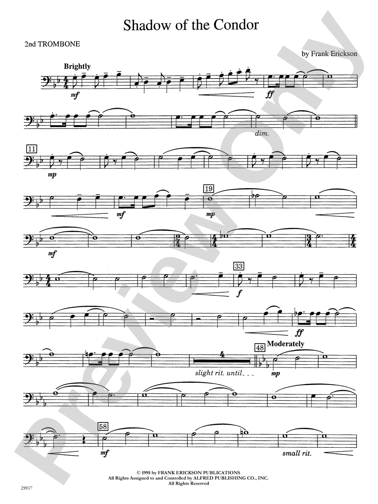 Shadow of the Condor: 2nd Trombone