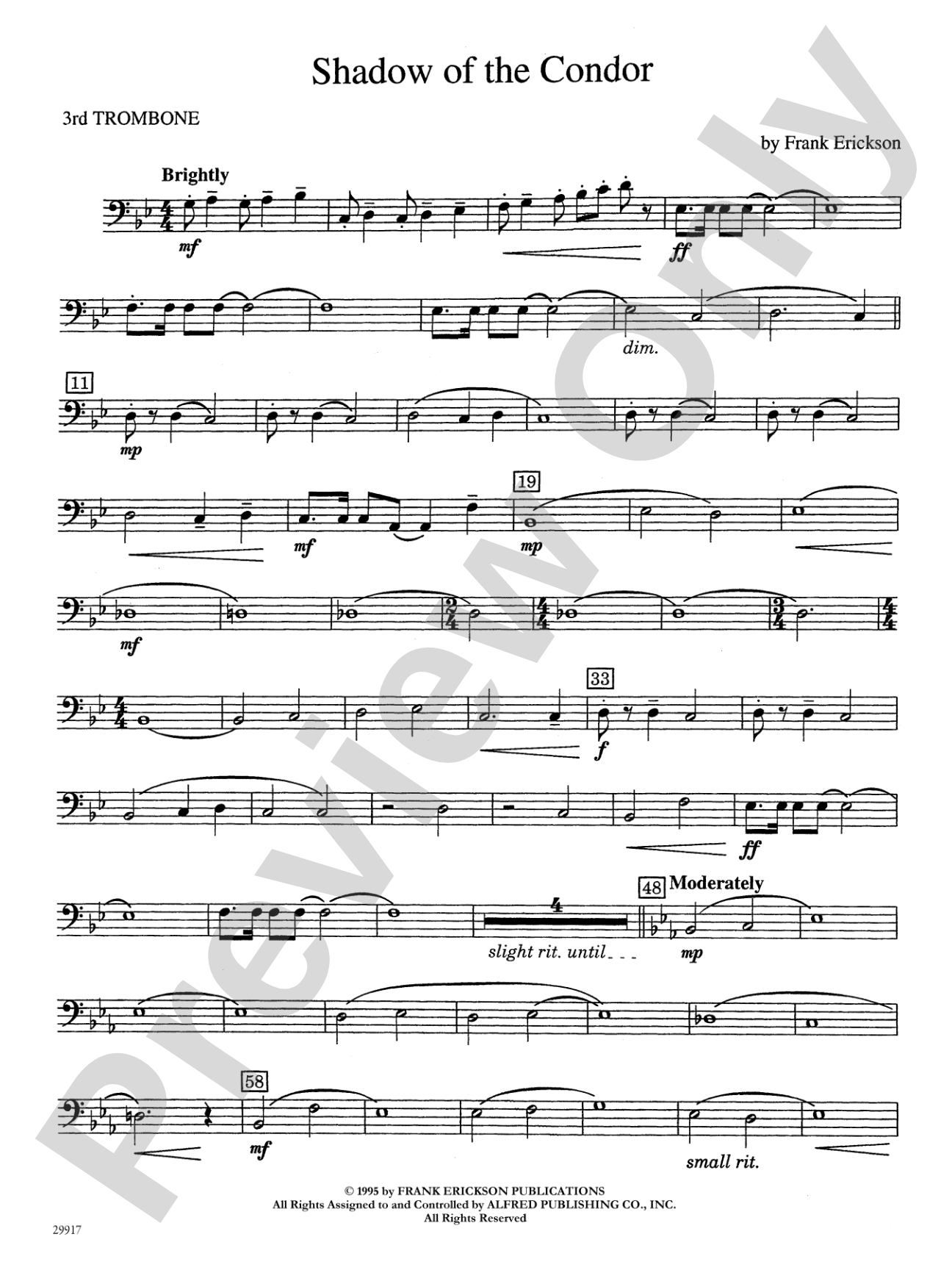 Shadow of the Condor: 3rd Trombone