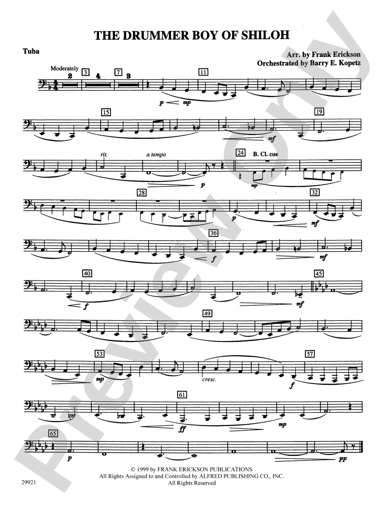 The Drummer Boy of Shiloh: Tuba