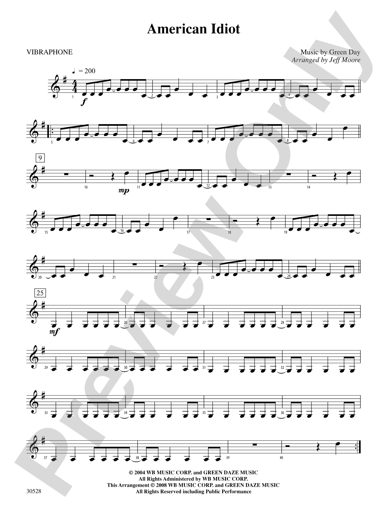 American Idiot: Vibraphone