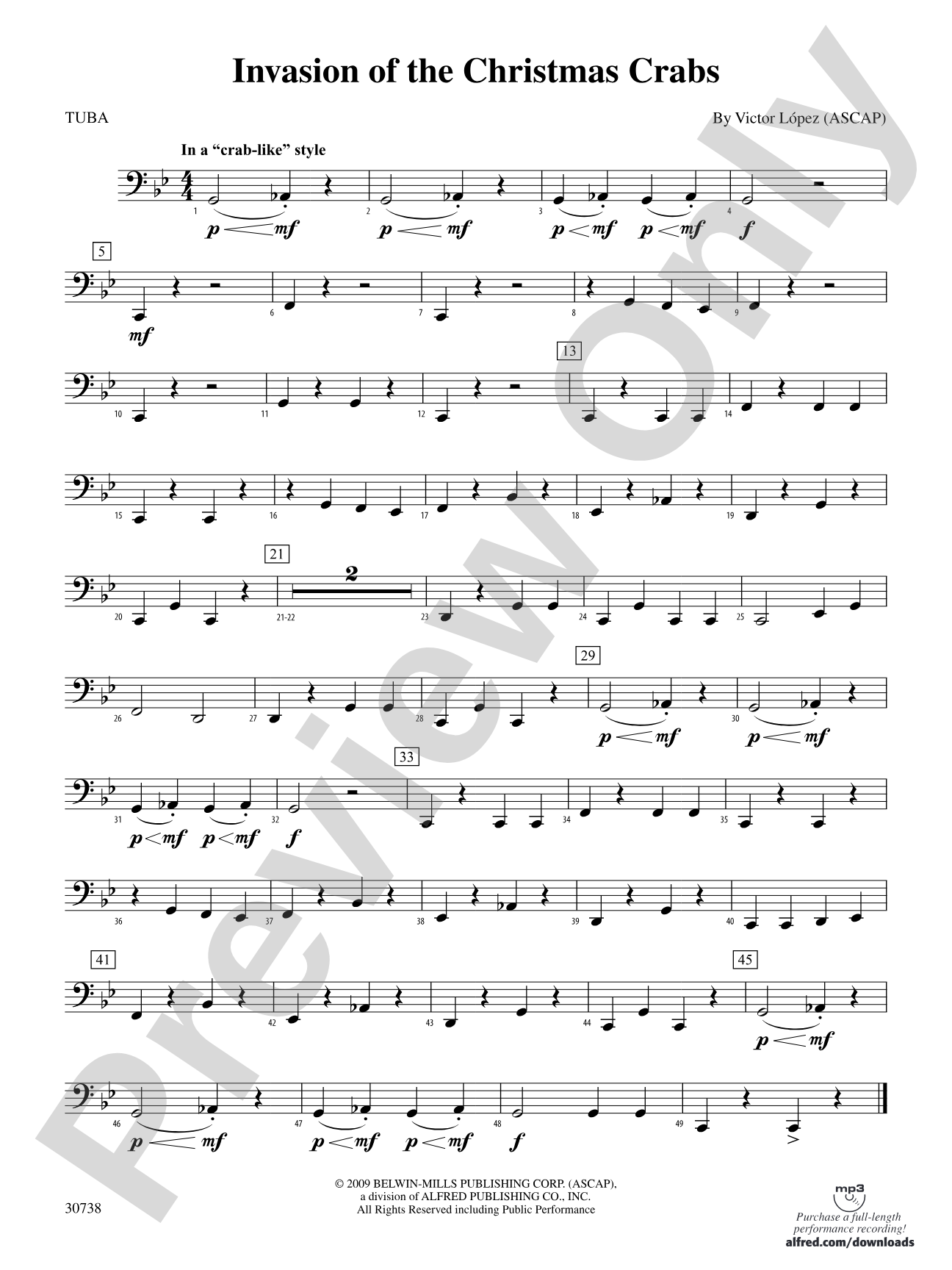 Invasion of the Christmas Crabs: Tuba