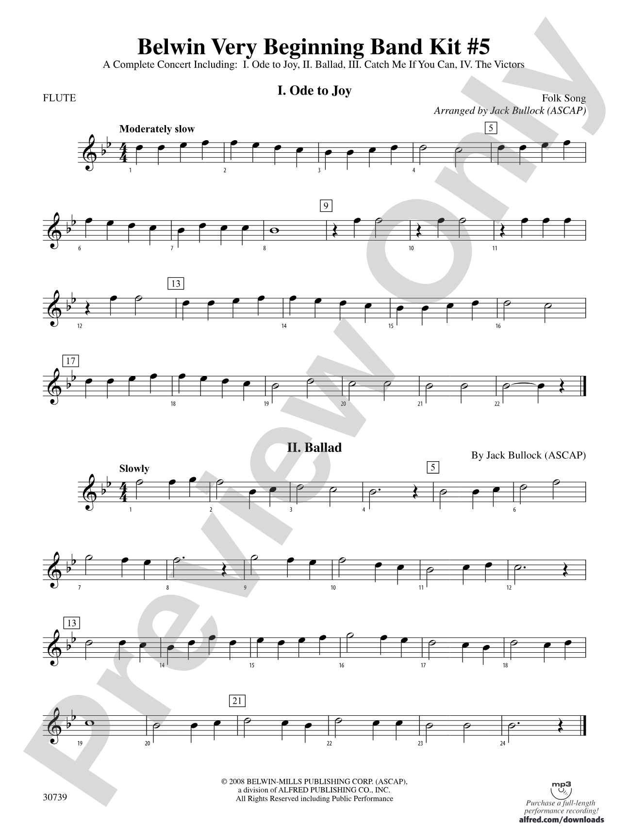Belwin Very Beginning Band Kit #5: Flute