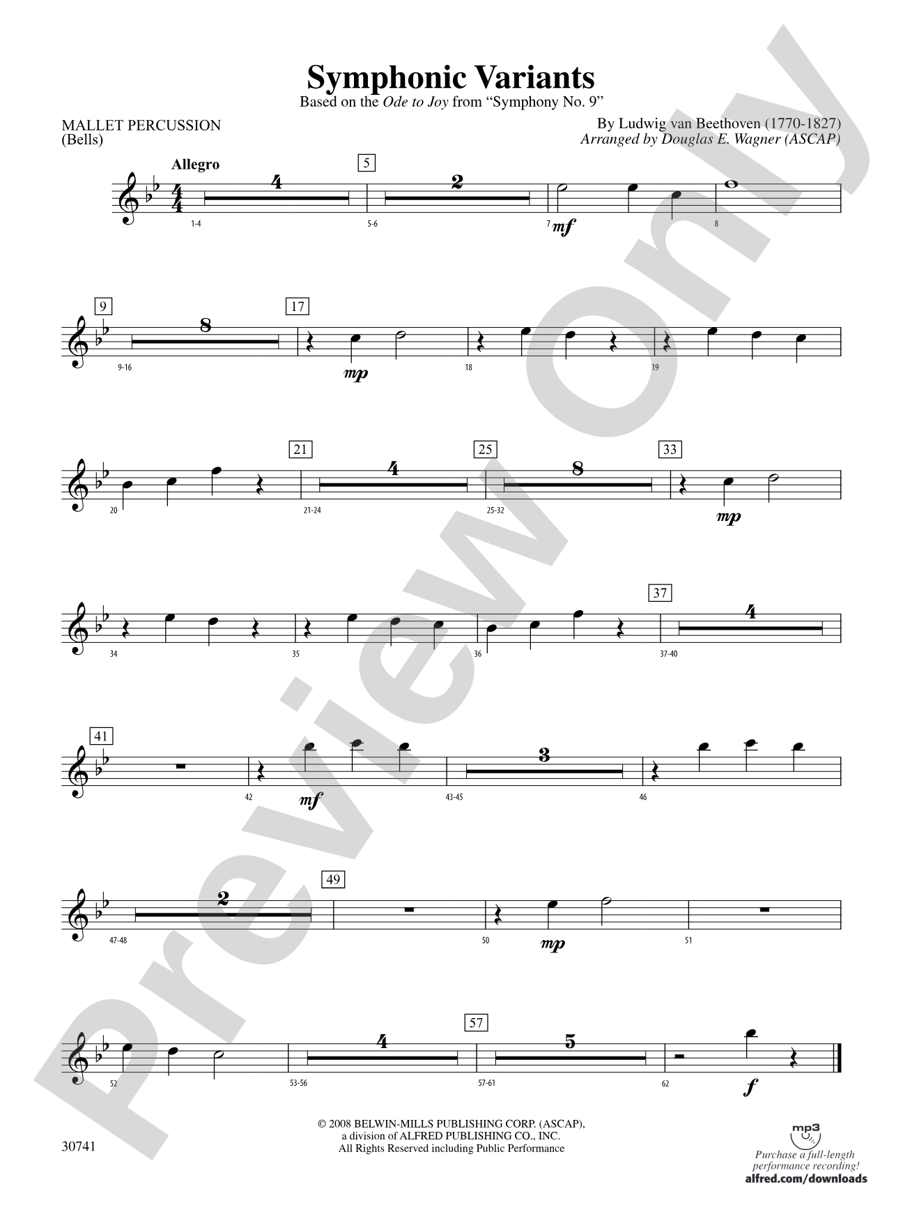 Symphonic Variants (Based on "Ode to Joy" from Symphony No. 9): Mallets