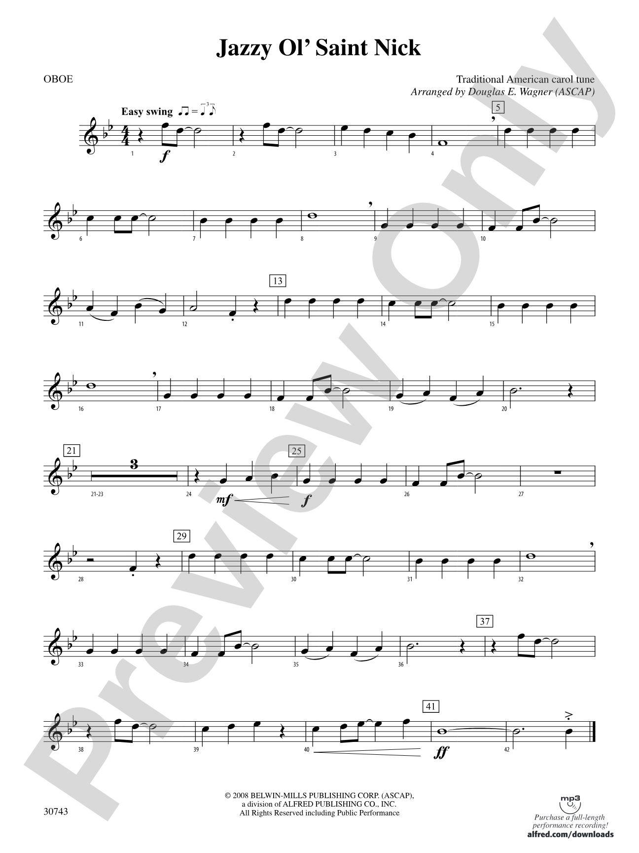 Jazzy Ol' Saint Nick: Oboe