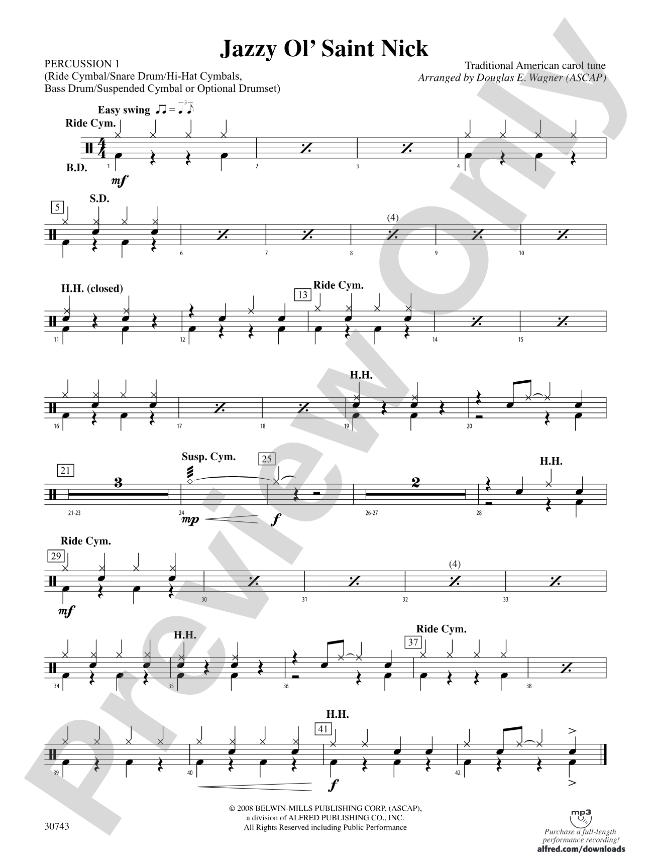 Jazzy Ol' Saint Nick: 1st Percussion
