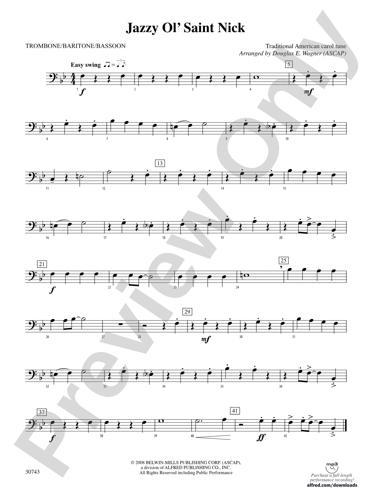 Jazzy Ol' Saint Nick: 1st Trombone