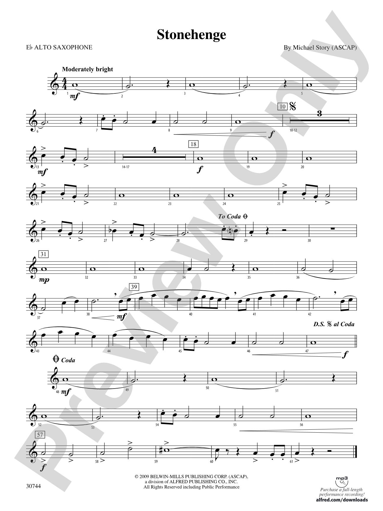 Stonehenge: E-flat Alto Saxophone