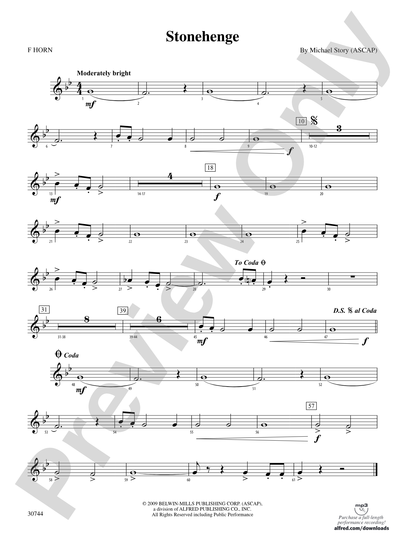 Stonehenge: 1st F Horn