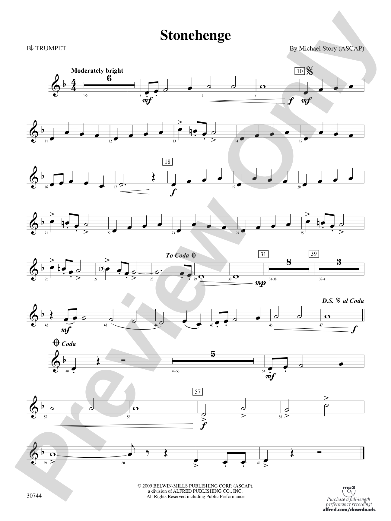 Stonehenge: 1st B-flat Trumpet