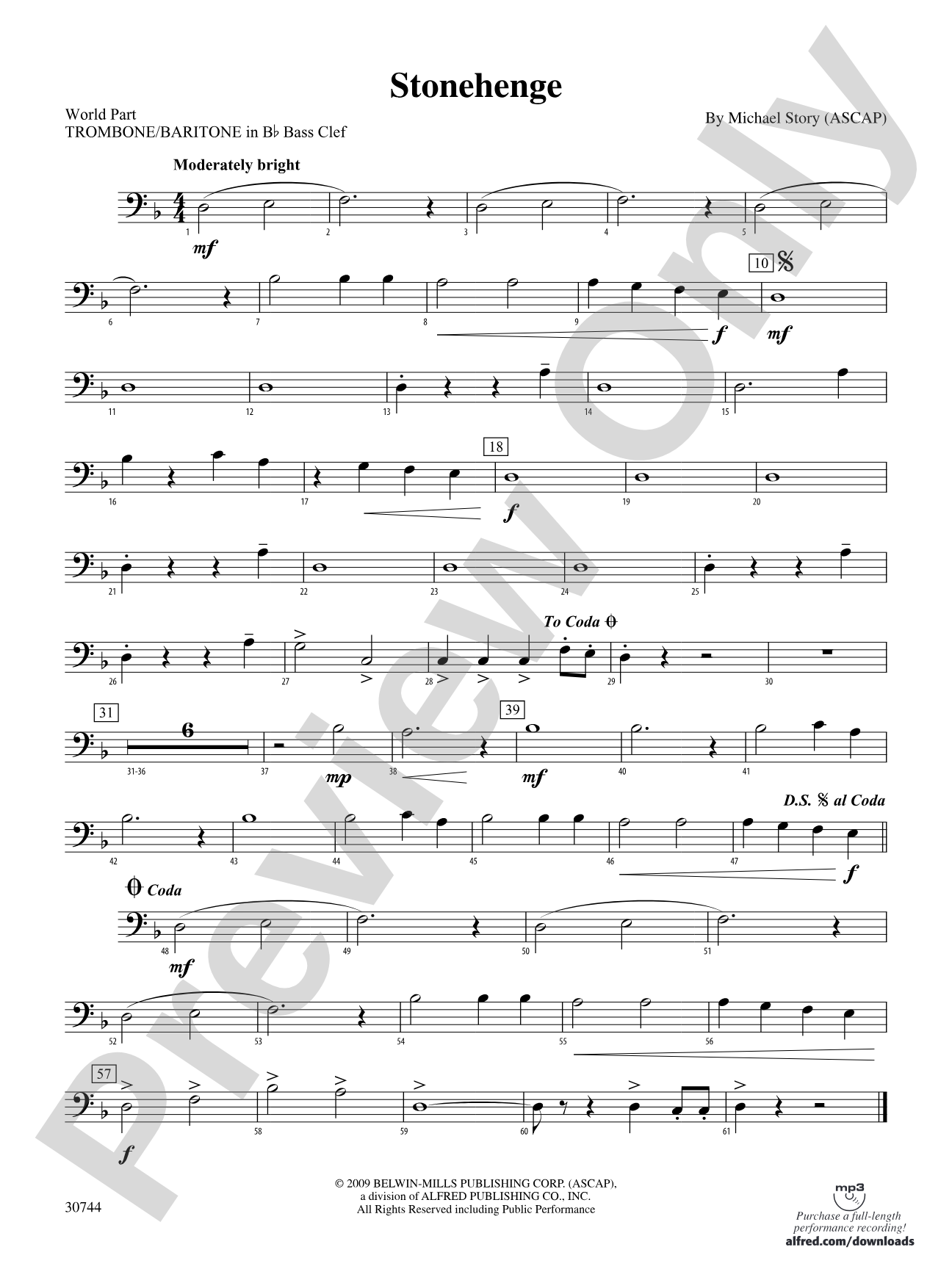 Stonehenge: (wp) 1st B-flat Trombone B.C.