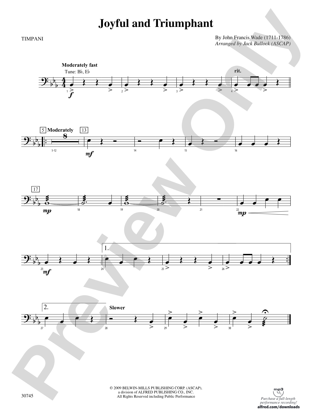 Joyful and Triumphant: Timpani