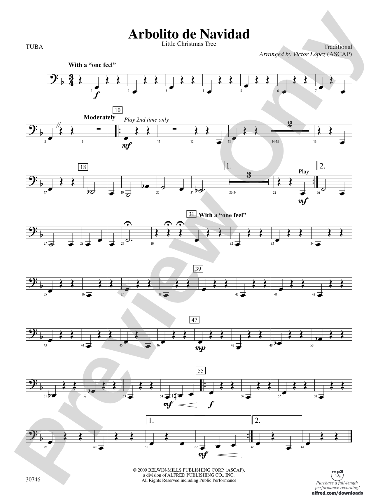 Arbolito de Navidad: Tuba
