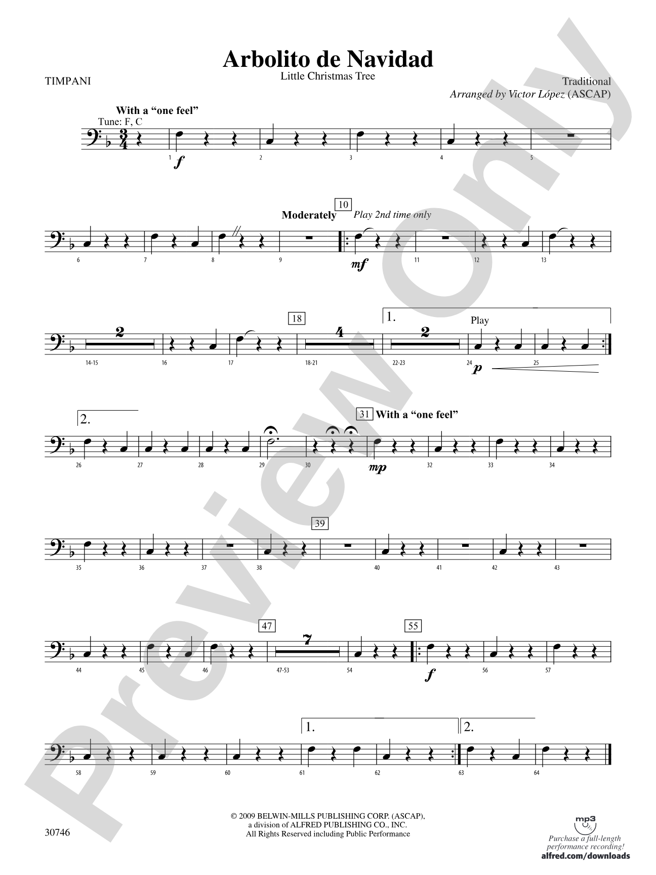 Arbolito de Navidad: Timpani