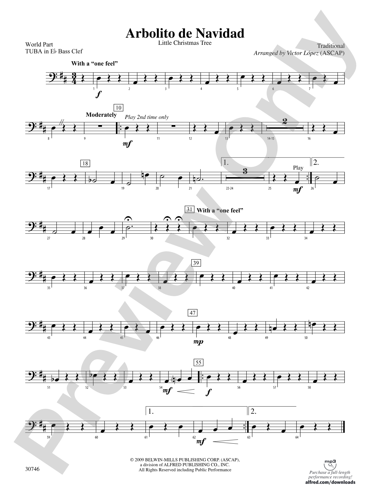 Arbolito de Navidad: (wp) E-flat Tuba B.C.