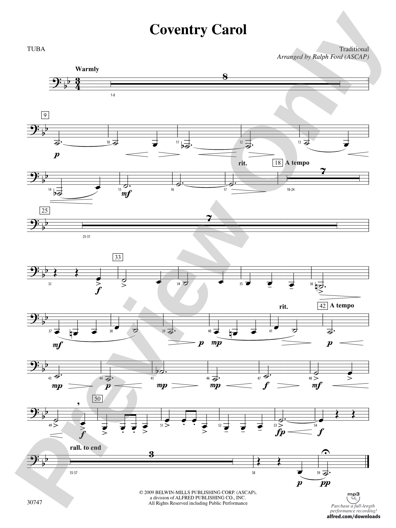 Coventry Carol: Tuba