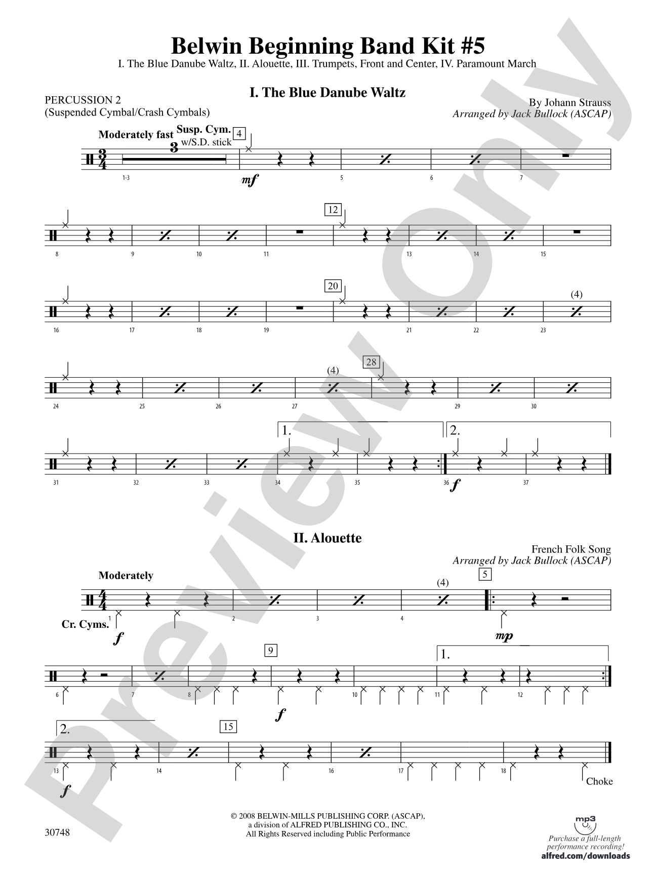 Belwin Beginning Band Kit #5: 2nd Percussion