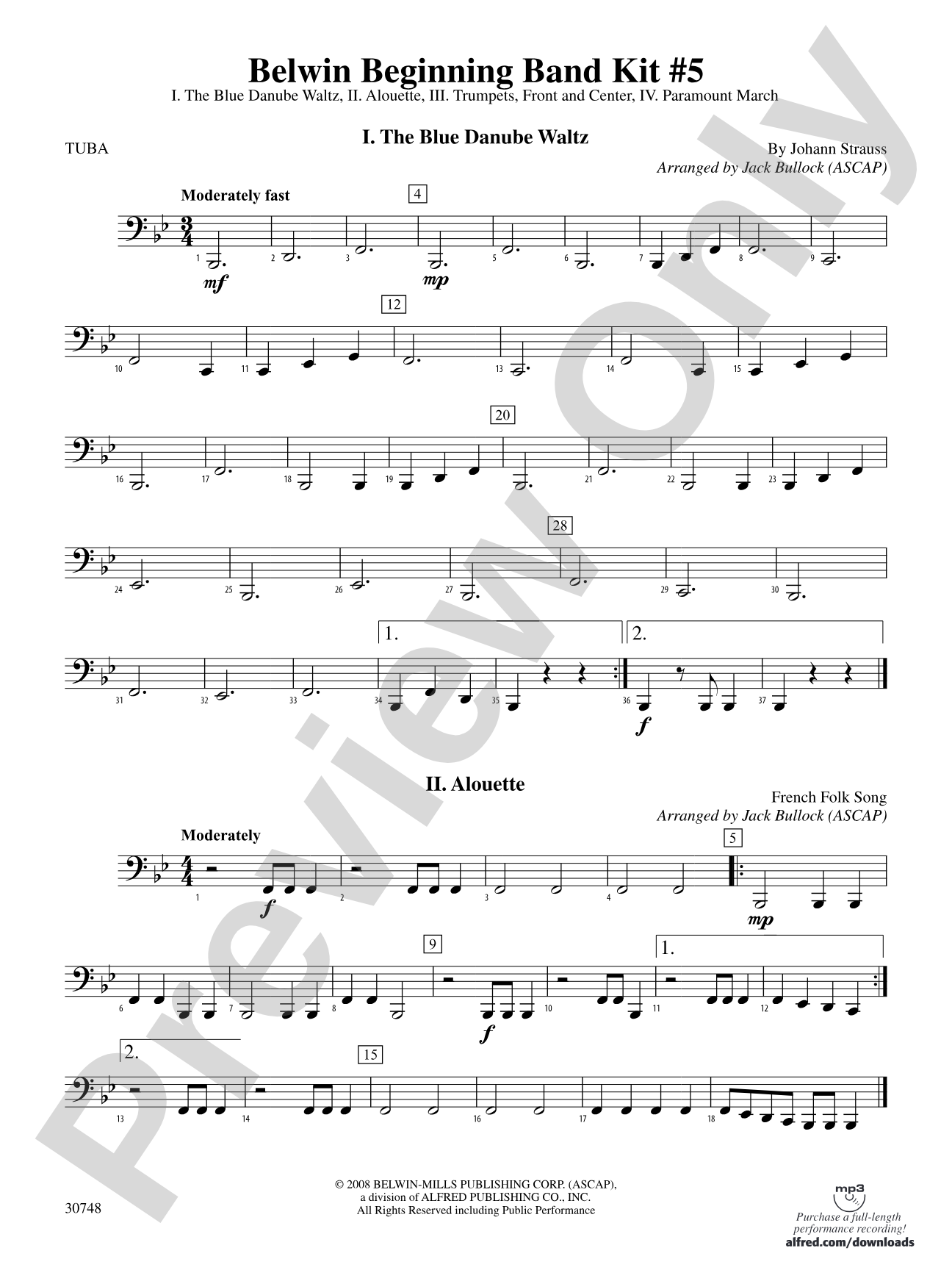 Belwin Beginning Band Kit #5: Tuba