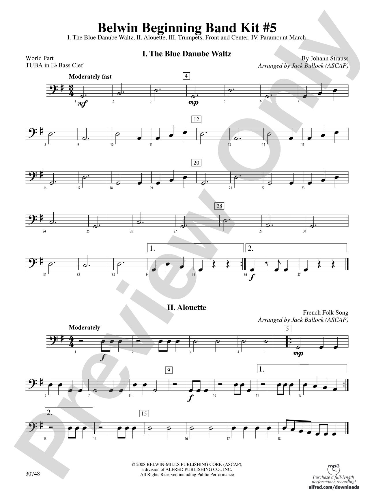 Belwin Beginning Band Kit #5: (wp) E-flat Tuba B.C.