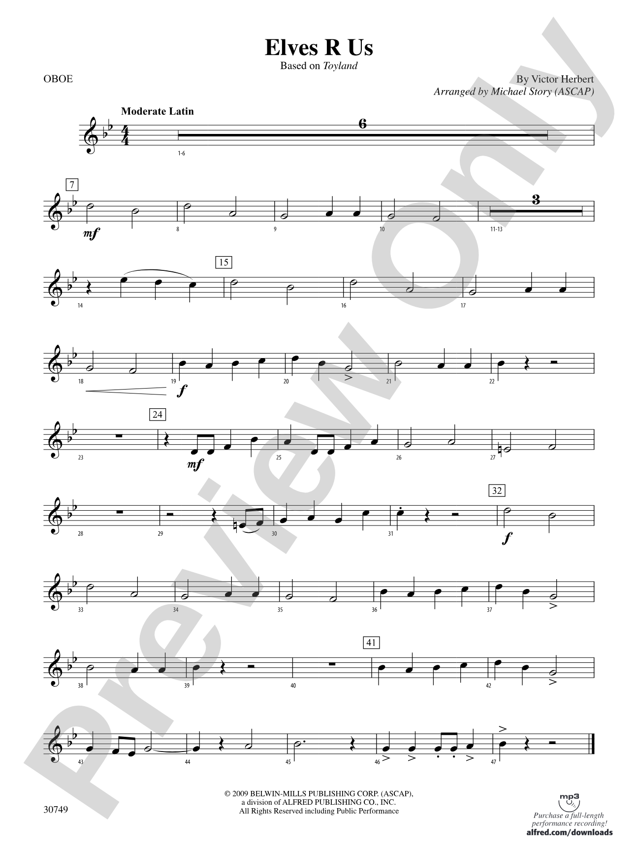 Elves R Us (Based on Toyland): Oboe