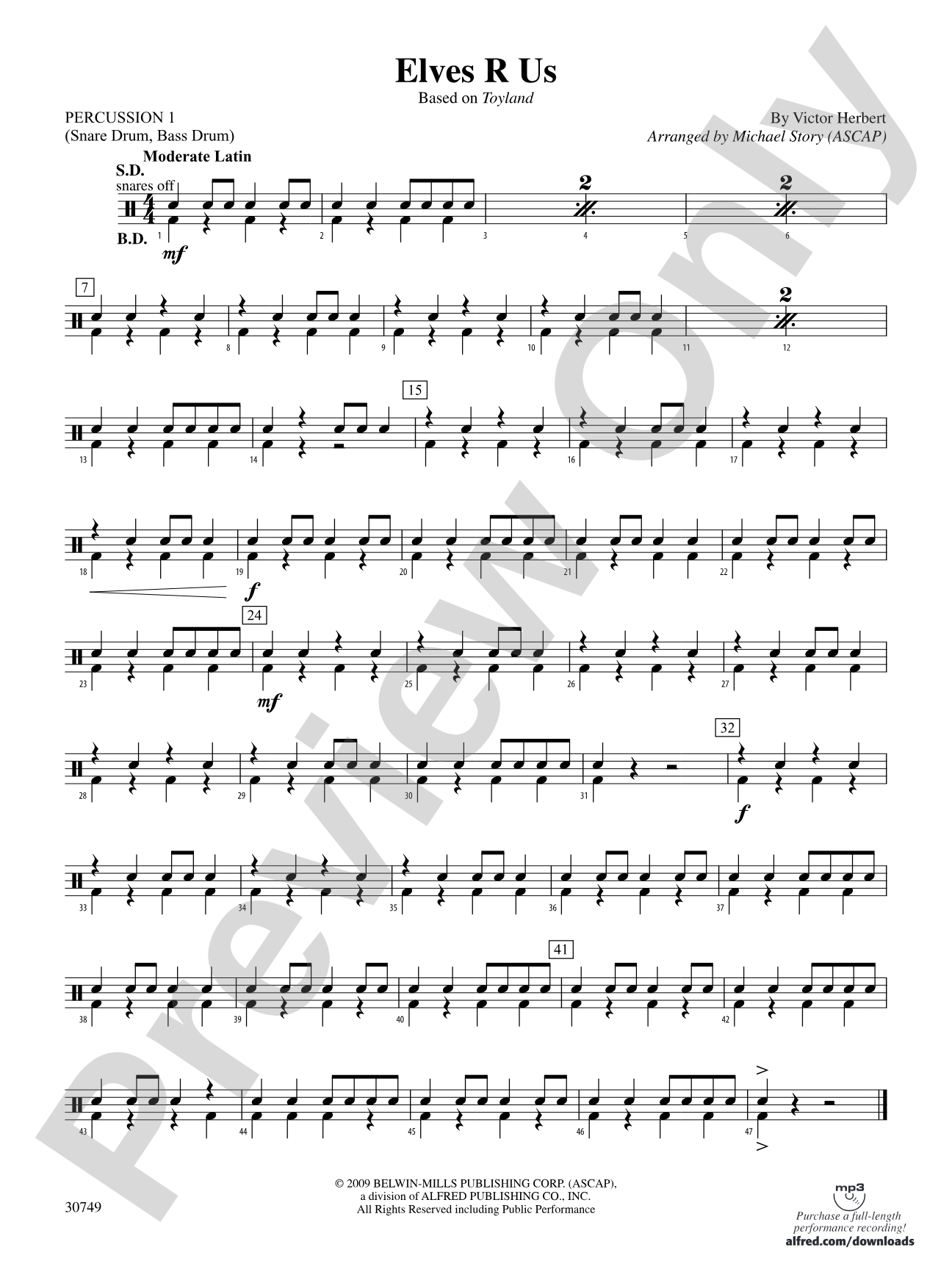 Elves R Us (Based on Toyland): 1st Percussion