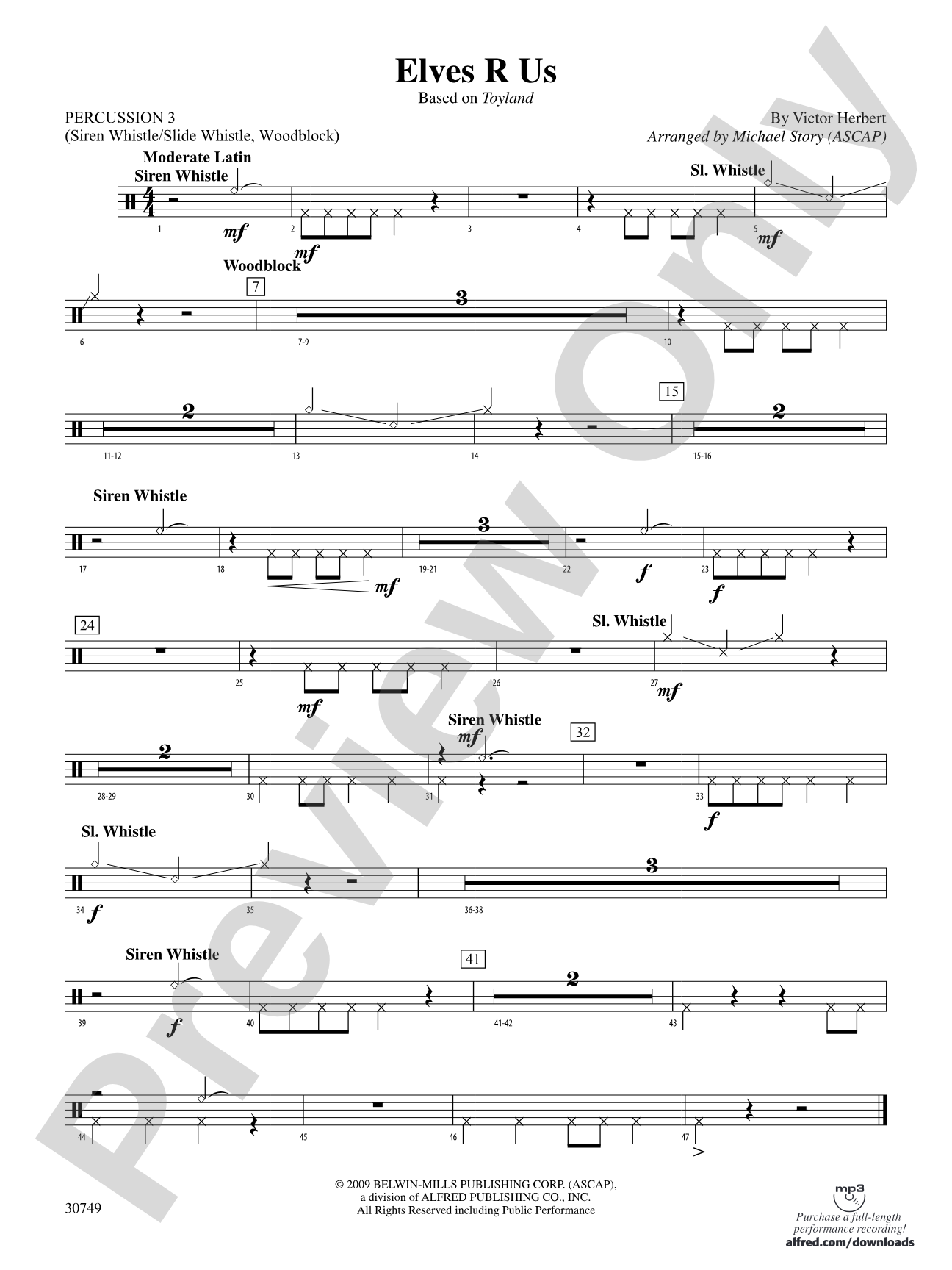 Elves R Us (Based on Toyland): 3rd Percussion