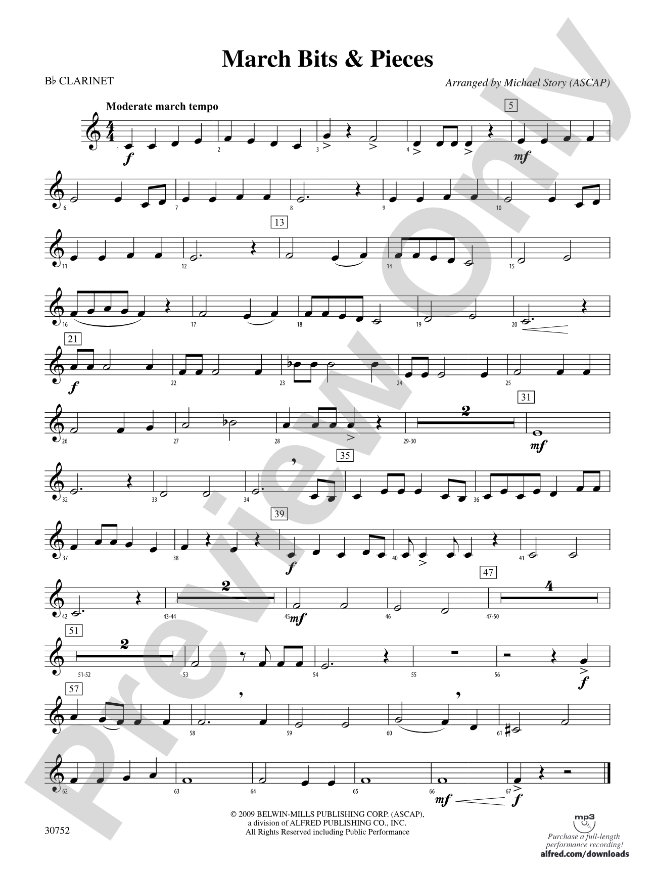 March Bits & Pieces: 1st B-flat Clarinet