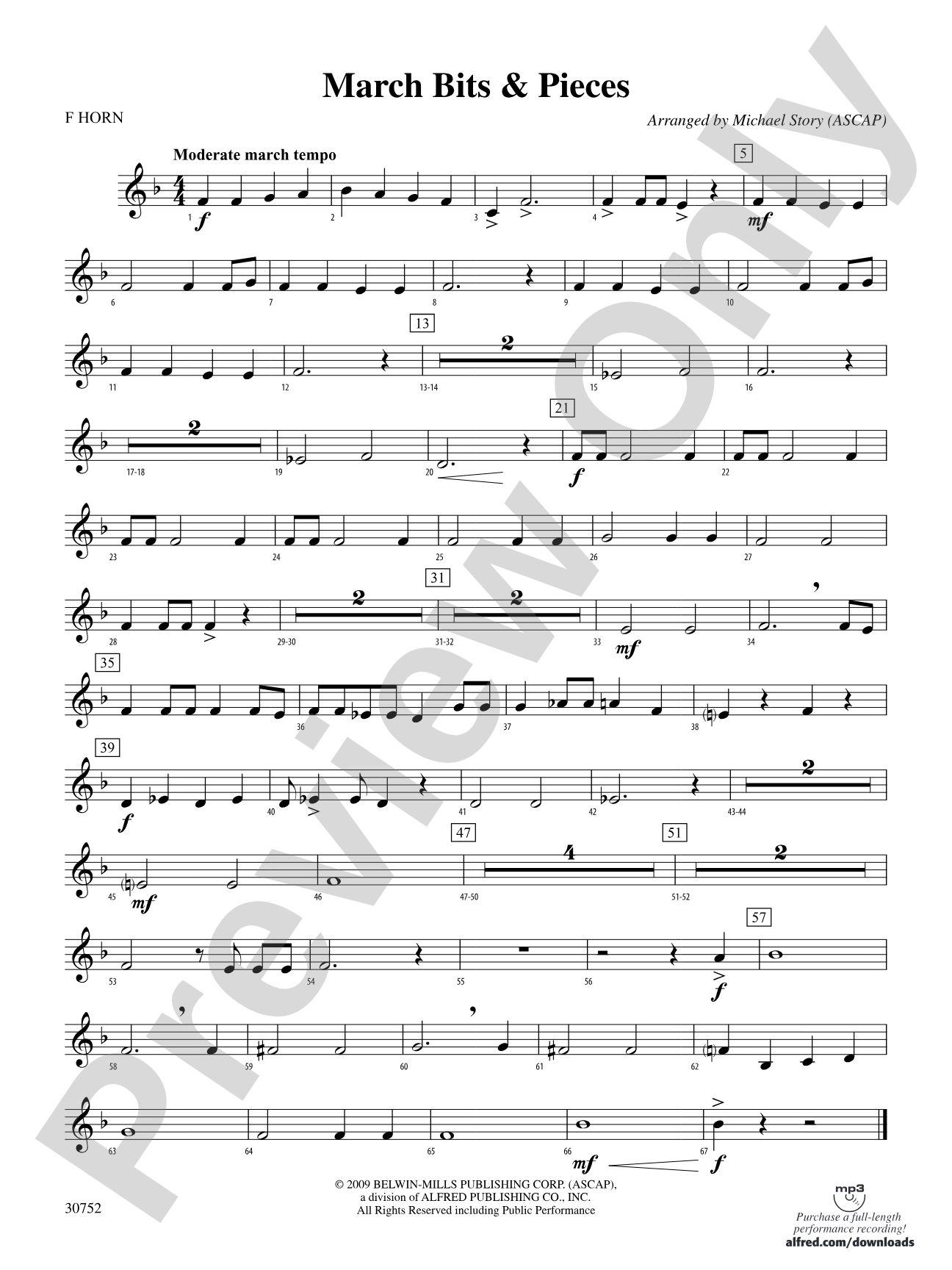 March Bits & Pieces: 1st F Horn