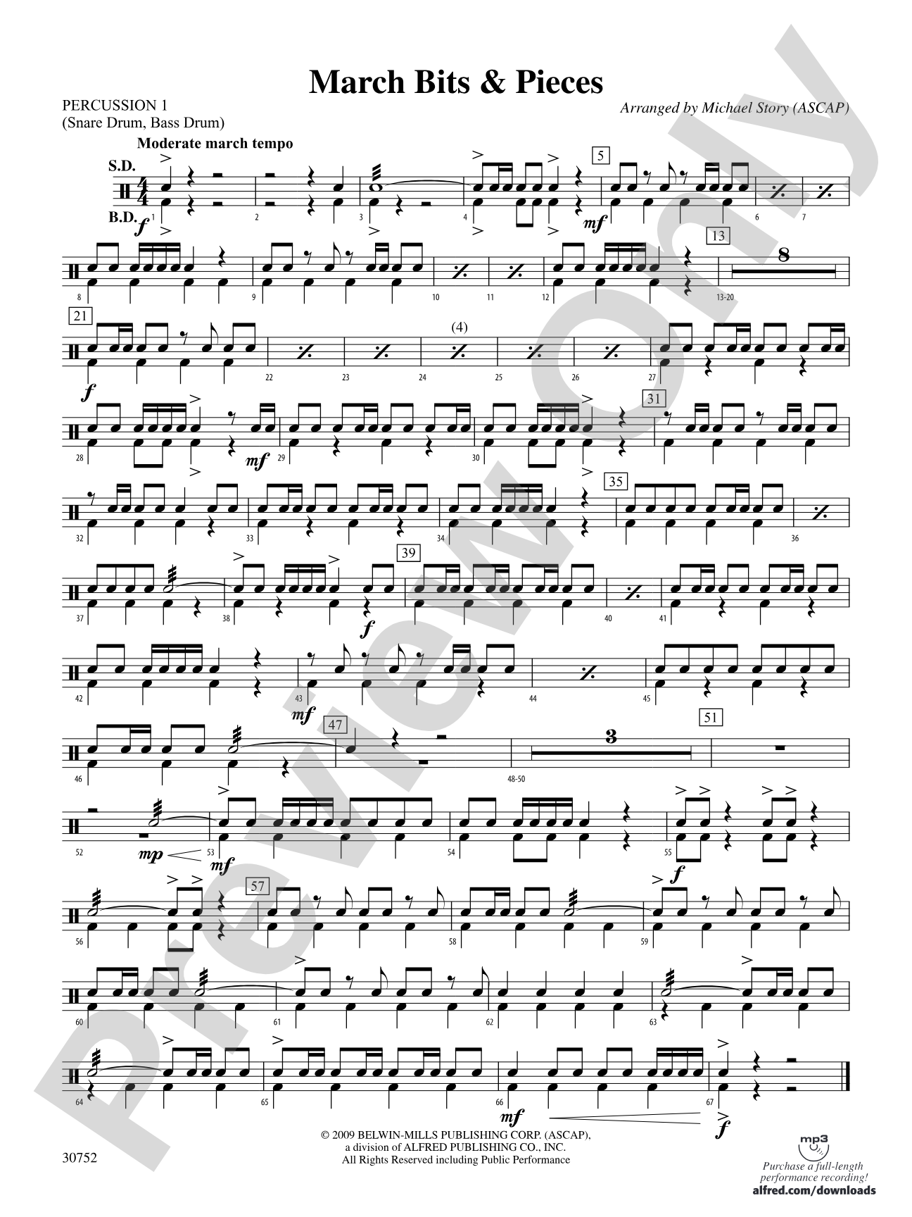 March Bits & Pieces: 1st Percussion