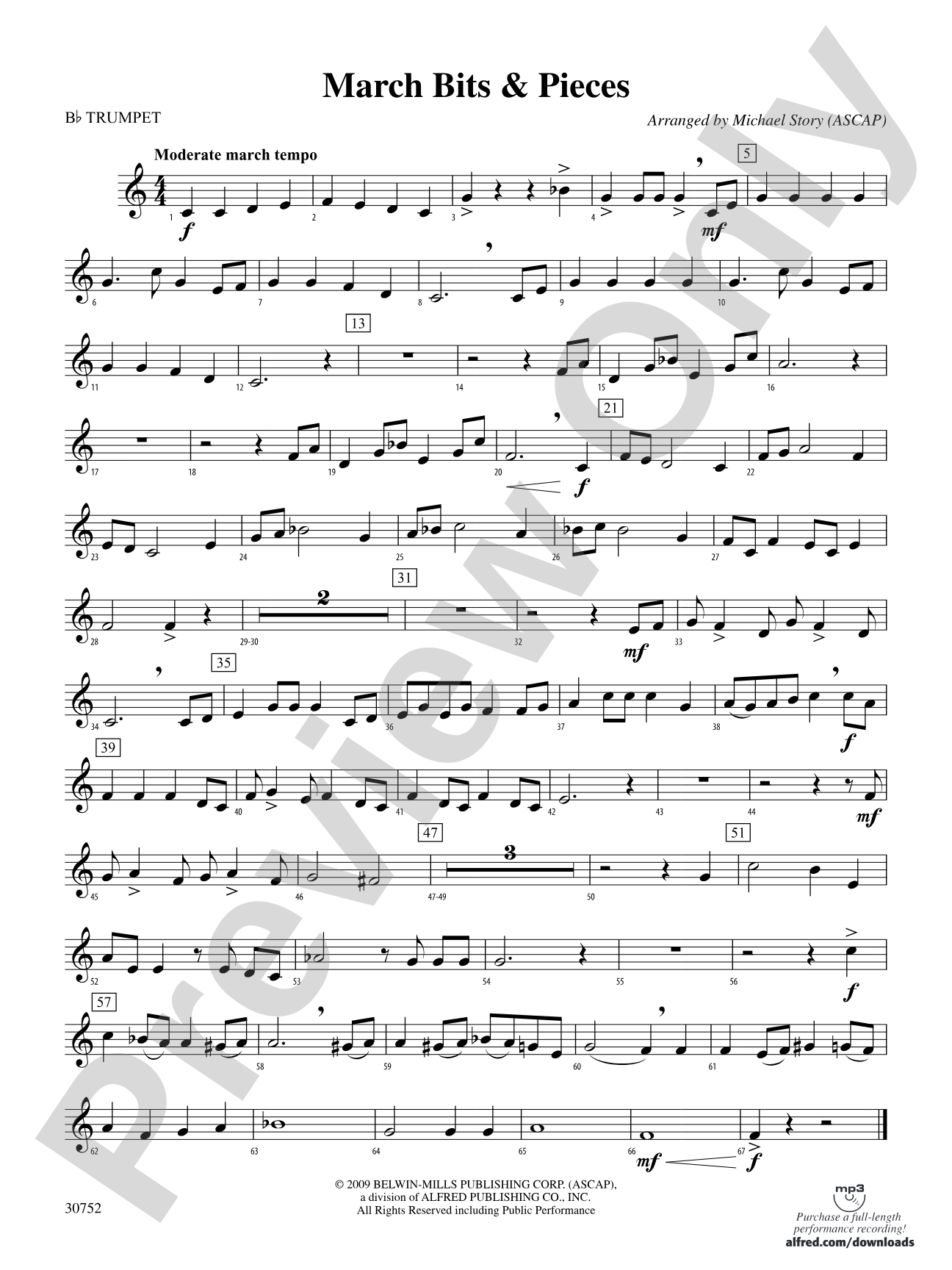 March Bits & Pieces: 1st B-flat Trumpet