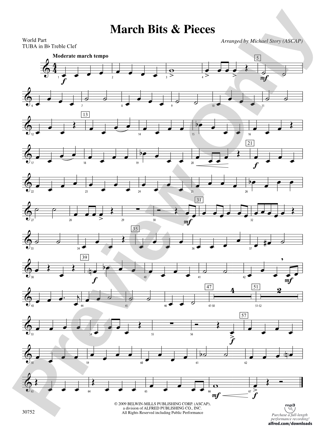 March Bits & Pieces: (wp) B-flat Tuba T.C.
