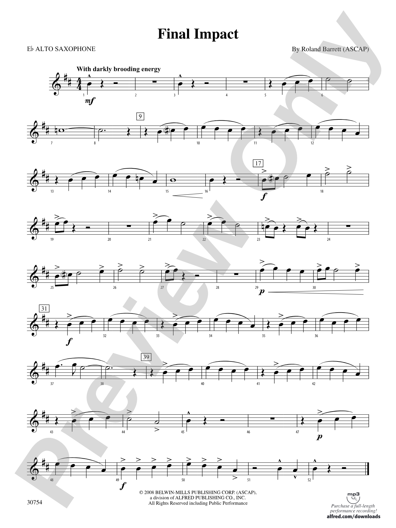 Final Impact: E-flat Alto Saxophone