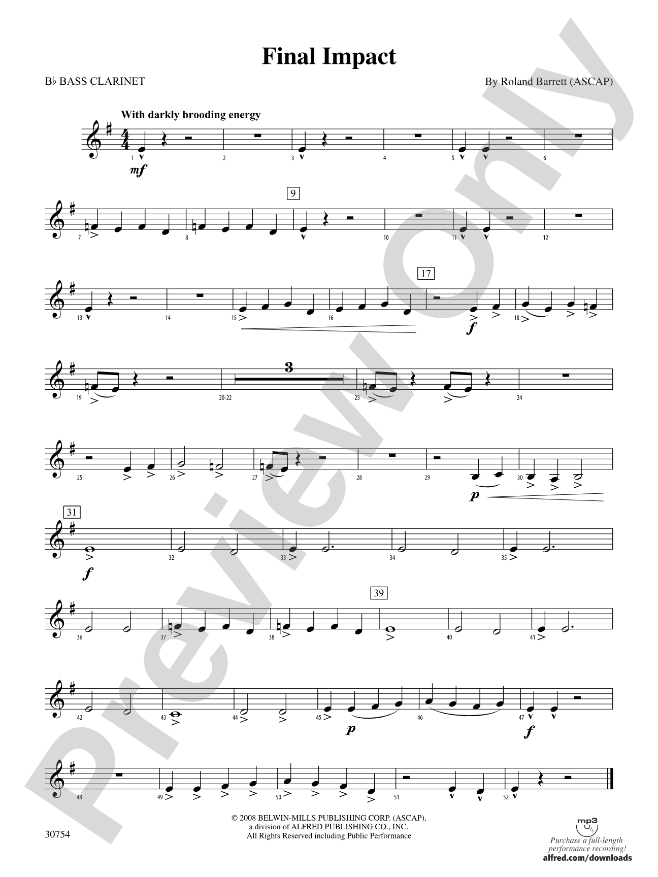 Final Impact: B-flat Bass Clarinet