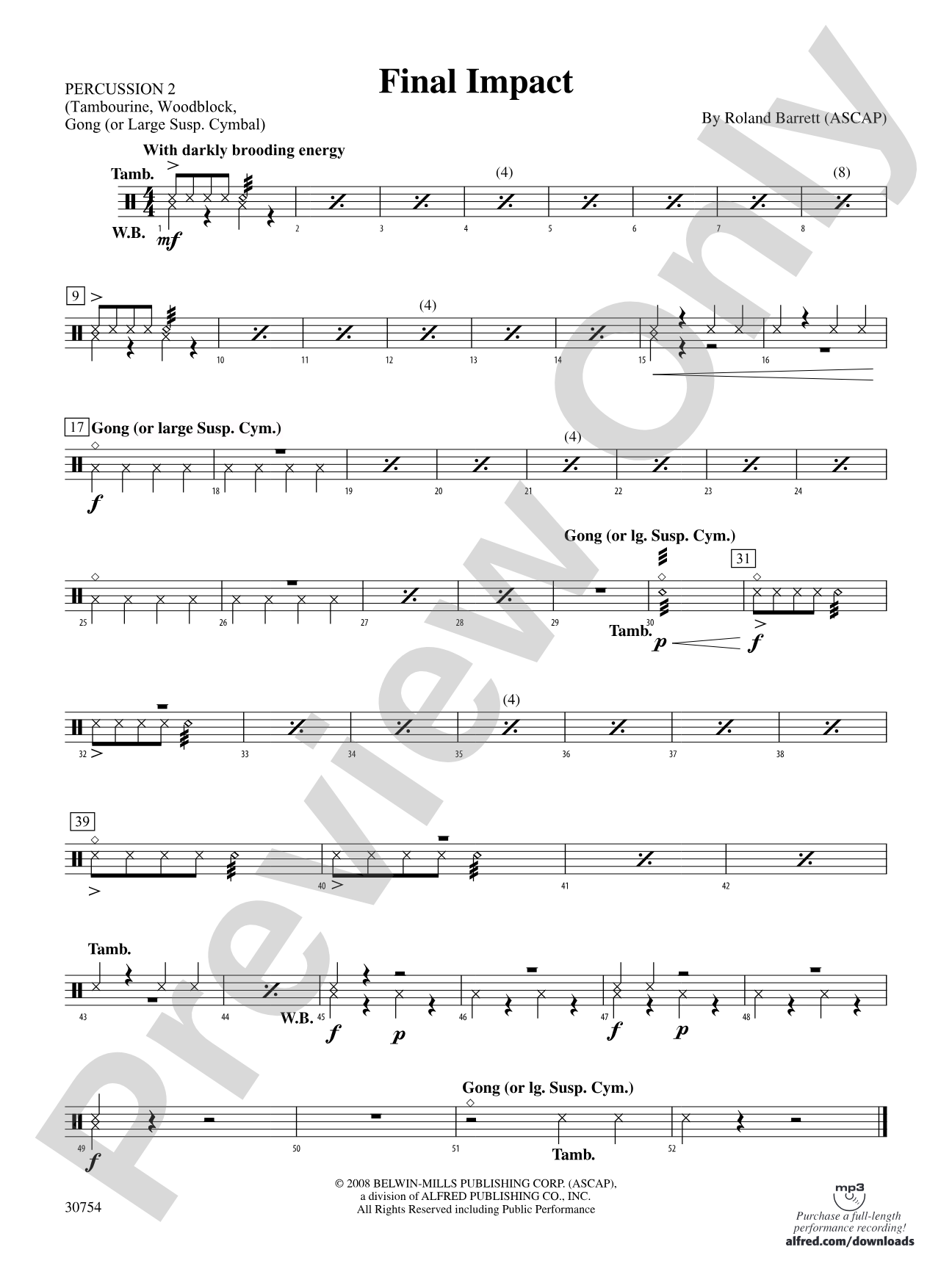 Final Impact: 2nd Percussion