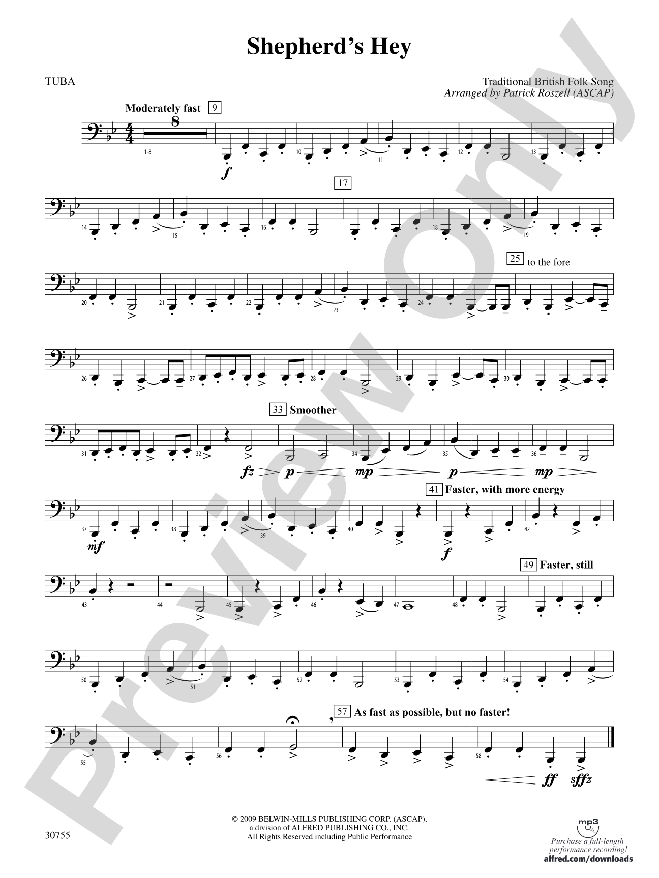 Shepherd's Hey: Tuba