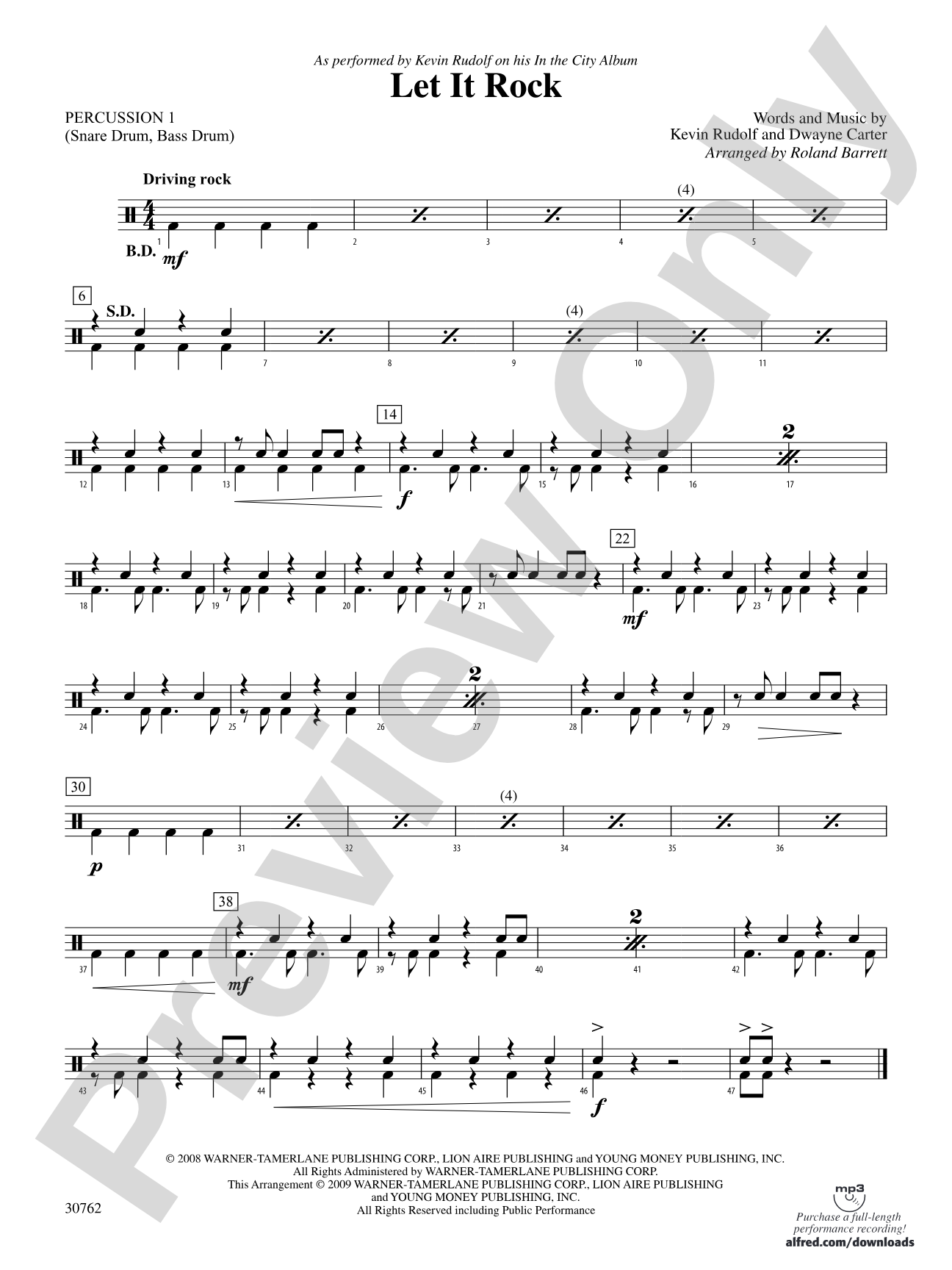 Let It Rock: 1st Percussion