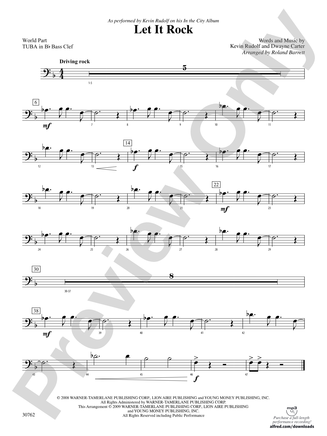Let It Rock: (wp) B-flat Tuba B.C.