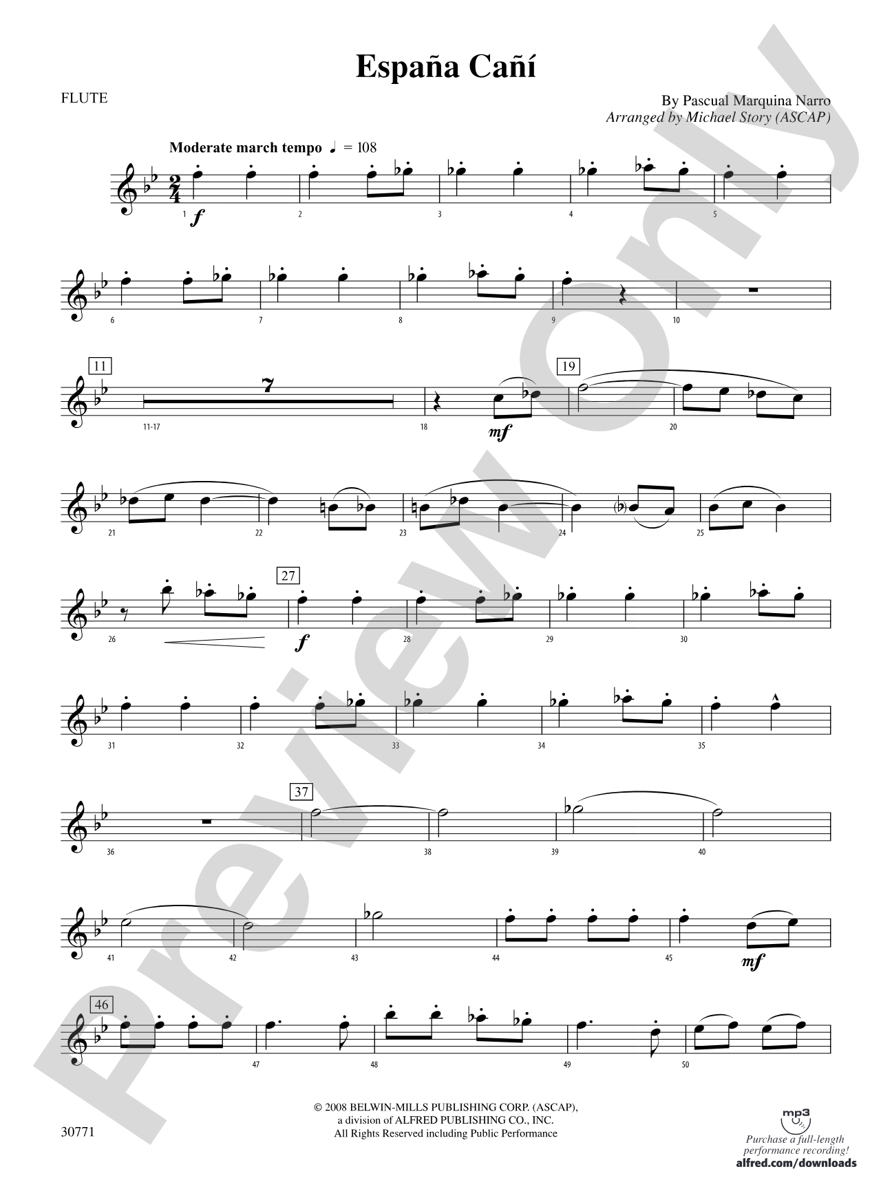 España Cañí: Flute