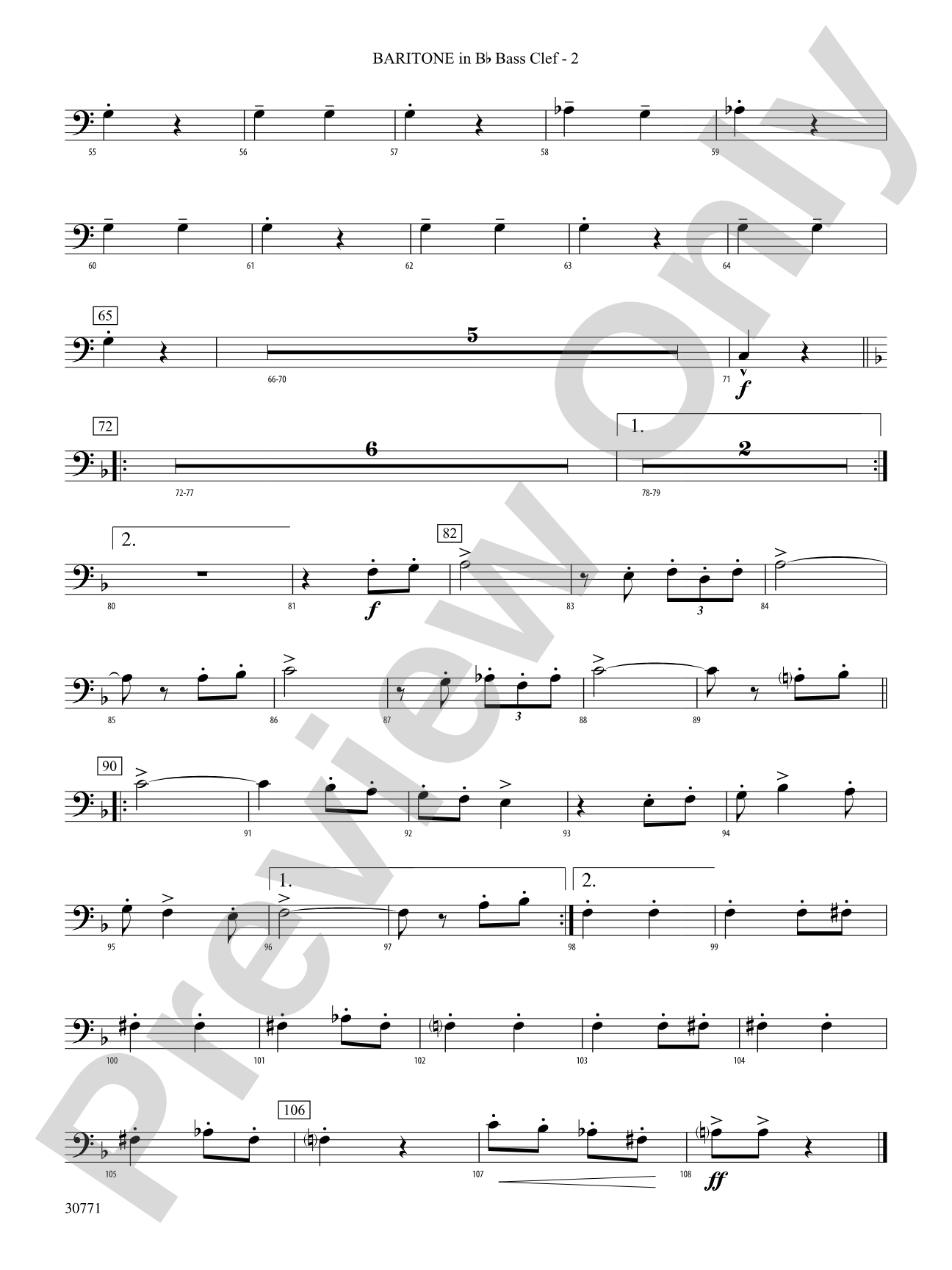 España Cañí: (wp) B-flat Baritone B.C.