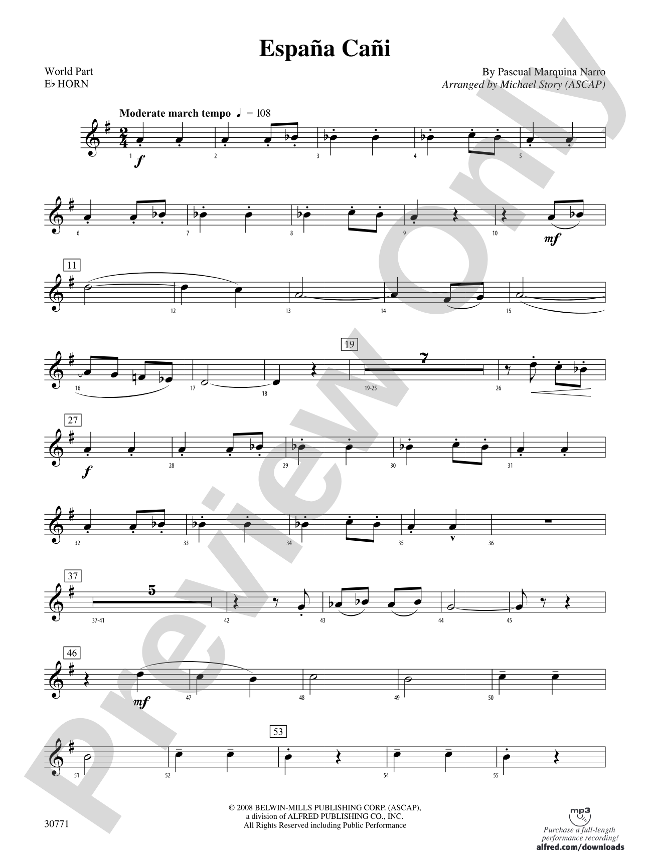 España Cañí: (wp) 1st Horn in E-flat