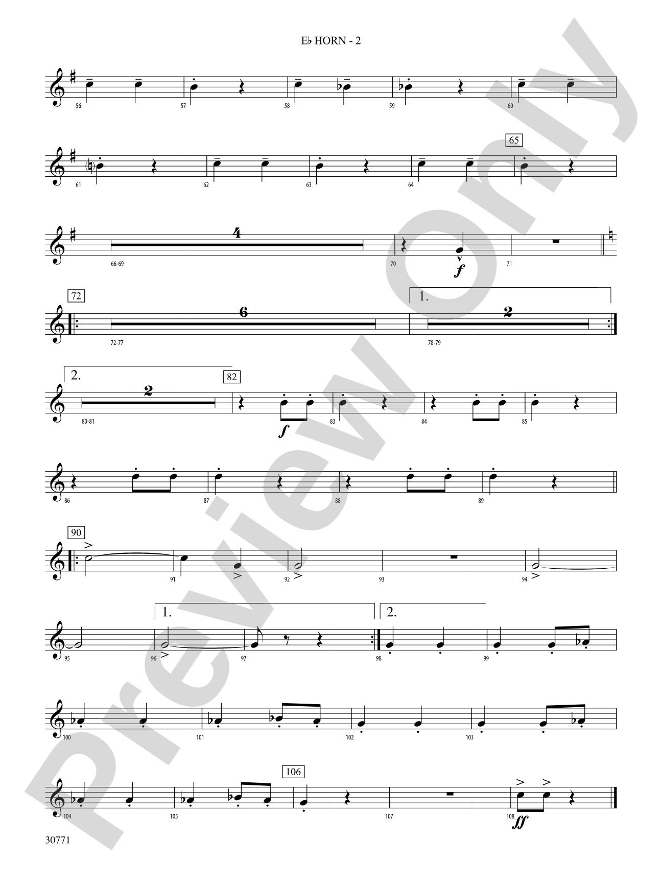 España Cañí: (wp) 1st Horn in E-flat