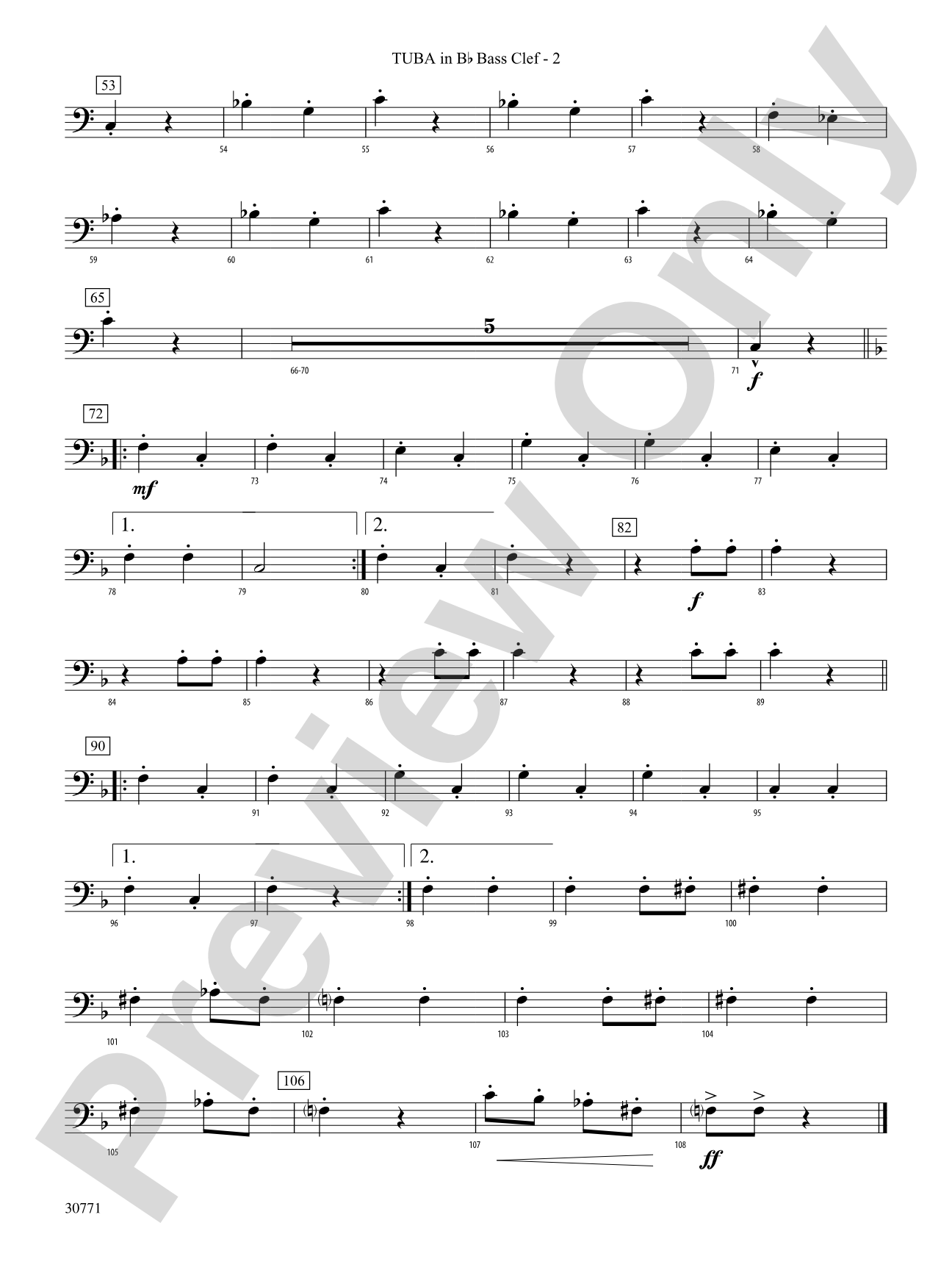 España Cañí: (wp) B-flat Tuba B.C.