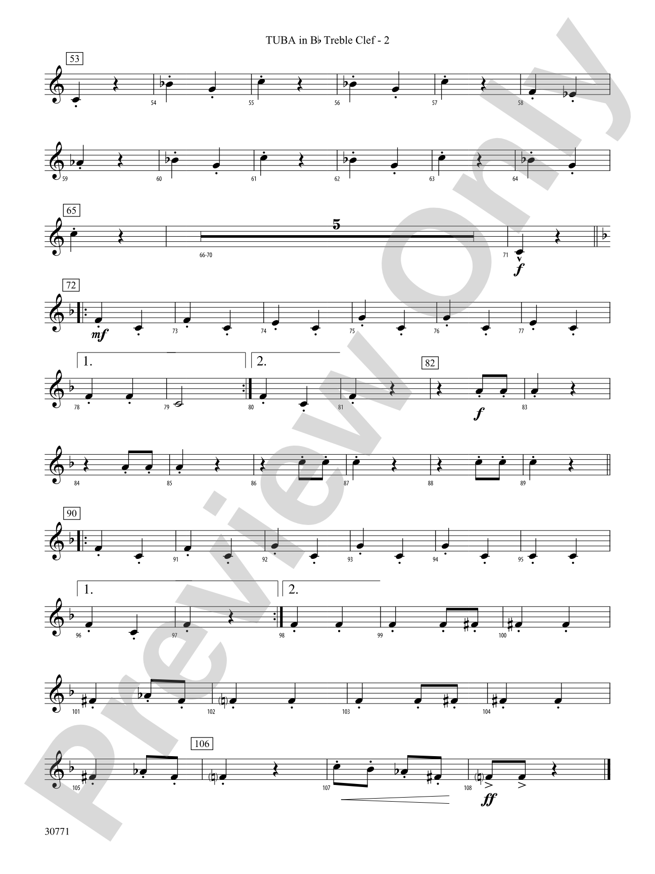 España Cañí: (wp) B-flat Tuba T.C.