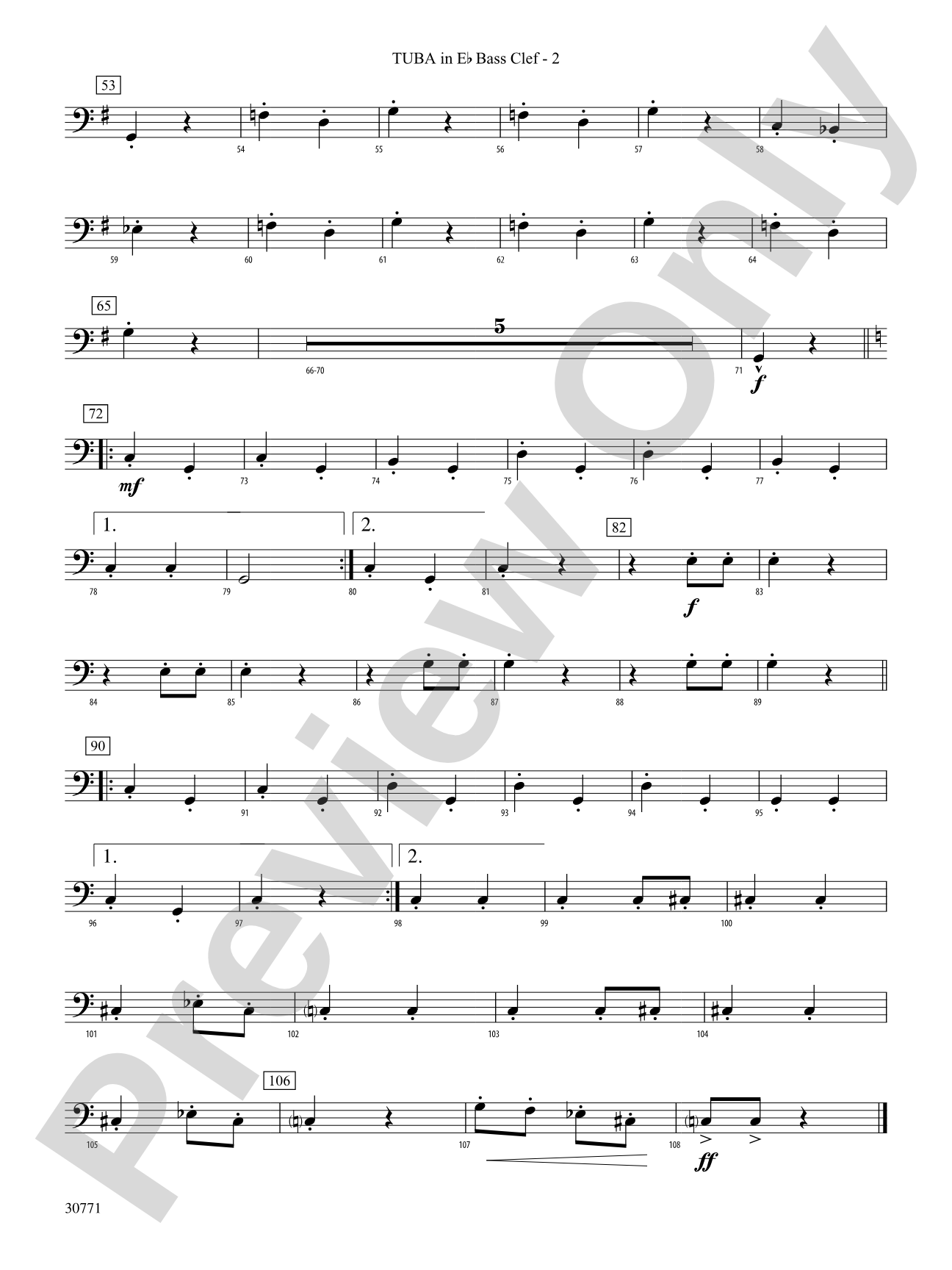 España Cañí: (wp) E-flat Tuba B.C.
