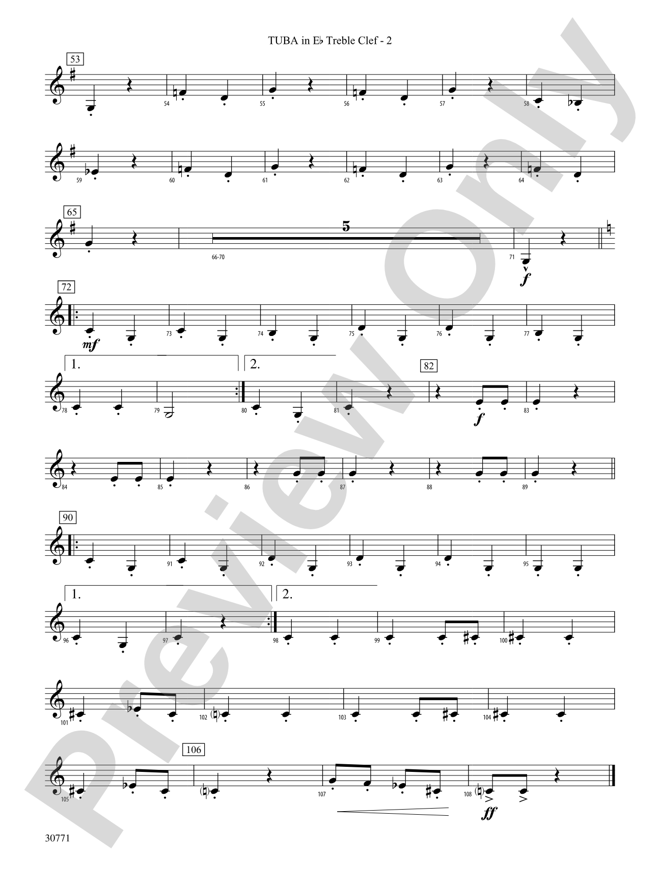 España Cañí: (wp) E-flat Tuba T.C.